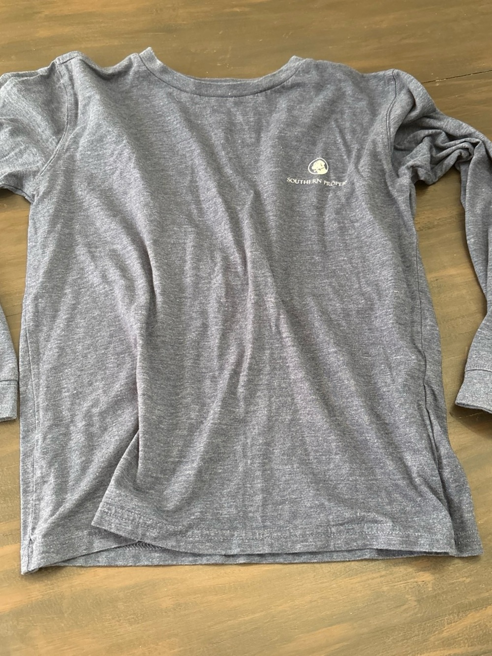 Southern Proper boy’s XL Charcoal Heather Long Sleeve Tee